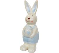 Lapin avec oeuf en céramique 15 cm