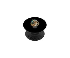 Lapin aztèque Mexique Civilisation Ancienne tribale aztèque PopSockets PopGrip Adhésif