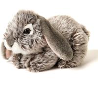 Lapin Bélier Couché (Gris)¿18 Cm (Longueur)¿Peluche Lapin¿Doudou