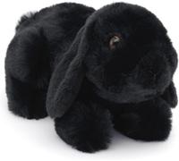 Lapin Bélier Noir,Couché¿20 Cm (Longueur)¿Peluche Lapin¿Doudou