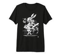 Lapin Blanc Alice au Pays des Merveilles T-Shirt Haut de Gamme