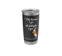 Lapin blanc Alice au pays des merveilles Vintage Citation Gobelet isotherme en acier inoxydable double paroi