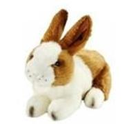 Lapin blanc brun couche 24 cm Blanc G