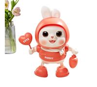 Lapin chanteur Jouet pour | Lapin électrique avec musique et lumière, jouets interactifs danseurs - pour garçons et filles, anniversaire, fête, Noël, salle de jeux, chambre à coucher, salle de