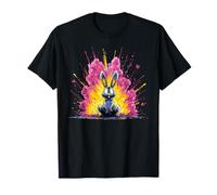 Lapin coloré Devant l'explosion T-Shirt