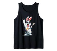 Lapin Cool Rock Drôle Lapin Musicien Illustration Design Débardeur