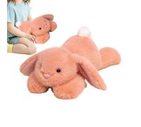 Lapin couché en peluche, animal en peluche de lapin couché | Ban à lapin en peluche en peluche avec des oreilles de disquette - Collection réaliste mignonne des animaux câlins pour la salle d'étude, d