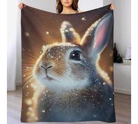 Lapin, Couverture De Lit Et Canapé Doux Flannel, Couvertures De Décoration Intérieure Chaude Et Légère, 150×200cm