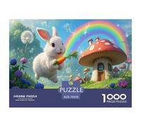Lapin d'Angora 1000 Pièces Puzzle Adulte Un Puzzle Difficile Jeu De Puzzle pour Toute La Famille Divertissement Puzzles Classiques pour Adultes Et Enfants À Partir De Cadeaux pour Femmes Cadeaux pour