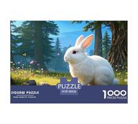 Lapin d'Angora 1000 Pièces Puzzles pour Adultes,Paysage Naturel Un Jeu De Dexérité Très Difficile Puzzle Jeu Éducatif l'art De La Décoration Moderne 38x26cm/1000pcs