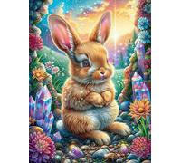 Lapin dans Un Jardin Fleuri Puzzles 1000 Pièces pour Adultes Educa Jeu De Créativité Qualité Supérieure Détente Décoration Intérieure Cadeau De Noël 1000 PCS