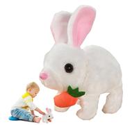 Lapin Dansant | Jouet de Lapin de Pâques interactif Mobile de 6,7 Pouces avec Son, Jouet de Lapin Robot à Saut à Piles pour, Oreilles vacillantes Amusantes