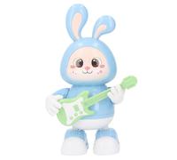 Lapin dansant robot son lumière électrique mignon dessin animé lapin dansant modèle pour les enfants bleu