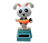 Lapin Dansant Solaire - Figurines De Danse Solaire | Figurines Dansantes À Énergie Solaires, Lapin De Pâques Dansant À L'énergie Solaires, Décorations De Bureau À Énergie Solairee, Jouets Créatifs