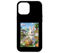 Lapin de Jeu Pixel de Pâques pour garçons et Jeunes Hommes Coque pour iPhone 12 Pro Max