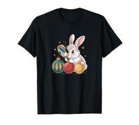Lapin de Noël découvre des Boules colorées T-Shirt