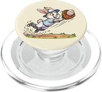 Lapin de Pâques Amusant Catch The Eggs Baseball Bunny Catcher PopSockets PopGrip pour MagSafe