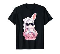 Lapin de Pâques Amusant et Mignon Qui boit du café pour Filles et Femmes T-Shirt