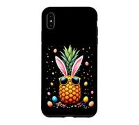 Lapin de Pâques Ananas avec Lunettes de Soleil Coque pour iPhone XS Max