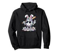 Lapin de Pâques Baseball Drip Tie Dye Kids Boys Baseball Lover Sweat à Capuche