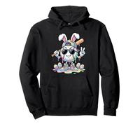 Lapin de Pâques Baseball Drip Tie Dye Kids Boys Baseball Lover Sweat à Capuche