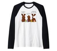 Lapin de Pâques Chocolat Where Did You Guys Go Funny Rabbit Manche Raglan