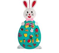 Lapin de Pâques en feutre - Décorations Joyeuses Pâque, œufs poussin, lapin, carotte, ensemble lapin en feutre parfait pour le thème de Pâques, décoration d'intérieur, kits d'artisanat Pâque