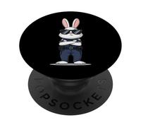 Lapin de Pâques en Forme de Lapin des Forces de l'ordre, Agent de Police PopSockets PopGrip Adhésif