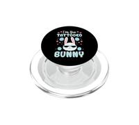 Lapin de Pâques I'm The Tattooed Bunny, Motif Floral Assorti à la Famille PopSockets PopGrip pour MagSafe