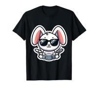 Lapin de Pâques Jouant de la batterie Joueur Batteur Musicien T-Shirt