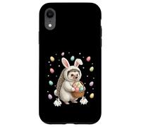 Lapin de Pâques Mignon avec des œufs - Motif hérisson fantaisiste Coque pour iPhone XR