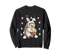 Lapin de Pâques Mignon avec des œufs - Motif hérisson fantaisiste Sweatshirt