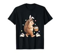 Lapin de Pâques Mignon avec des œufs - Motif hérisson fantaisiste T-Shirt