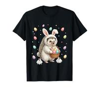 Lapin de Pâques Mignon avec des œufs - Motif hérisson fantaisiste T-Shirt