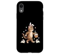 Lapin de Pâques Mignon avec œufs - Motif Chat fantaisiste Coque pour iPhone XR