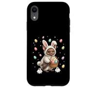 Lapin de Pâques Mignon avec œufs - Motif Chauve-Souris fantaisiste Coque pour iPhone XR