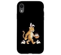 Lapin de Pâques Mignon avec œufs Motif léopard fantaisiste Coque pour iPhone XR