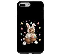 Lapin de Pâques Mignon avec œufs Motif Ours fantaisiste Coque pour iPhone 7 Plus/8 Plus