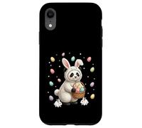 Lapin de Pâques Mignon avec œufs - Motif Panda fantaisiste Coque pour iPhone XR