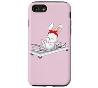 Lapin de Pâques Moelleux Faisant du Pilates Reformer Machine Pilates Coque pour iPhone SE (2020) / 7/8