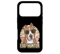 Lapin de Pâques Pitbull Terrier Chasseur d'œufs pour Les Amoureux des Chiens Coque pour iPhone 17 Pro