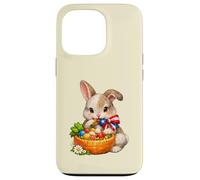 Lapin de Pâques Porto Rico avec nœud et nœud Coque pour iPhone 13 Pro