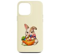 Lapin de Pâques Porto Rico avec nœud et nœud Coque pour iPhone 13 Pro Max