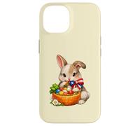 Lapin de Pâques Porto Rico avec nœud et nœud Coque pour iPhone 14
