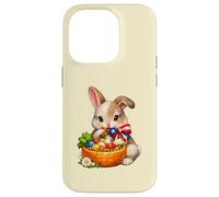 Lapin de Pâques Porto Rico avec nœud et nœud Coque pour iPhone 14 Pro