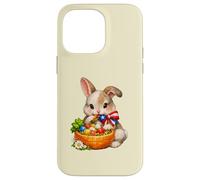 Lapin de Pâques Porto Rico avec nœud et nœud Coque pour iPhone 14 Pro Max