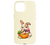 Lapin de Pâques Porto Rico avec nœud et nœud Coque pour iPhone 15
