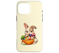 Lapin de Pâques Porto Rico avec nœud et nœud Coque pour iPhone 16 Pro Max