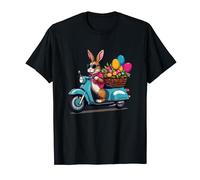 Lapin de Pâques sur mobylette - Joyeuses Pâques T-Shirt