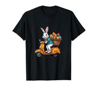 Lapin de Pâques sur mobylette - Joyeuses Pâques T-Shirt